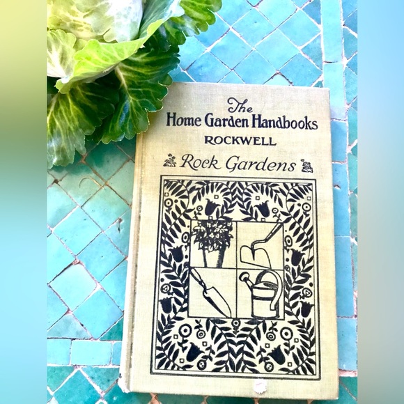 Vintage 1929 garden handbook ROCKWELL Rock Gardens cottage chic garden library - Picture 1 of 11
